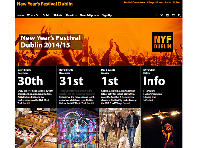 New Year Festival Dublin template theme wordpress