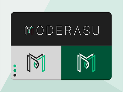 Logo for MODERASU branding design logo vector