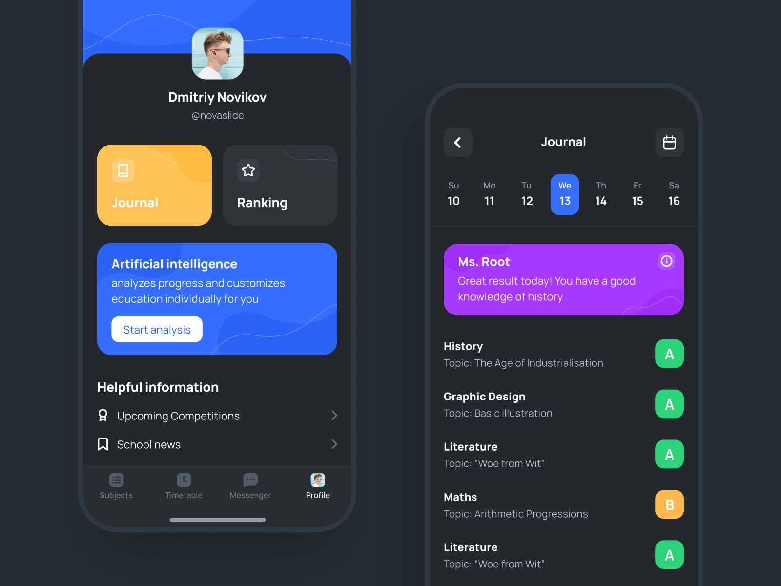 Educational app by Dmitriy Novikov on Dribbble