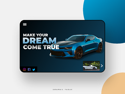 Dream Cars UI 🏎️✨ cars color gradient interface super cars ui ui designer uiux ux website