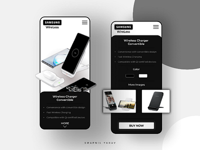 Samsung wireless chargers 🔋 UI concept ✨ battery chargers samsung samsung wireless ui ui ux user interface ux wireless