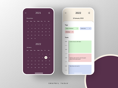 Calender UI - DailyUI #004