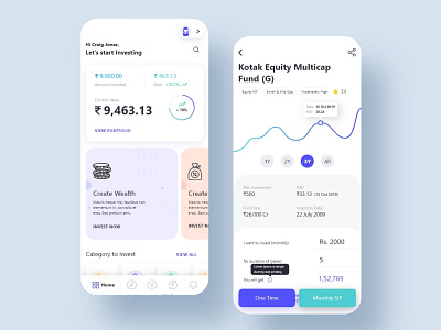 Nirmal bang Mutual fund app designed