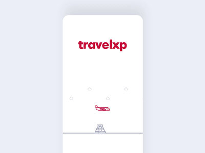 Travel App loader Animation. Client : Travelxp animation app branding design graphics illustration illustrations landing page line art ui ui animation ux web