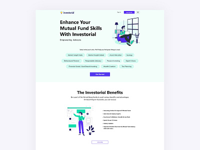 Blog Design for Investorial | India's Leading Fin-Tech app blog branding design finance fintech fintech app illustration illustrations landing page product page ui ux web web app web design website design