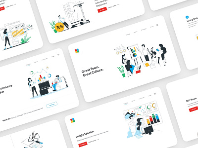 Website Page Designs branding dashboard design design illustration illustrations landing page ui ux web web design webdesign website website design