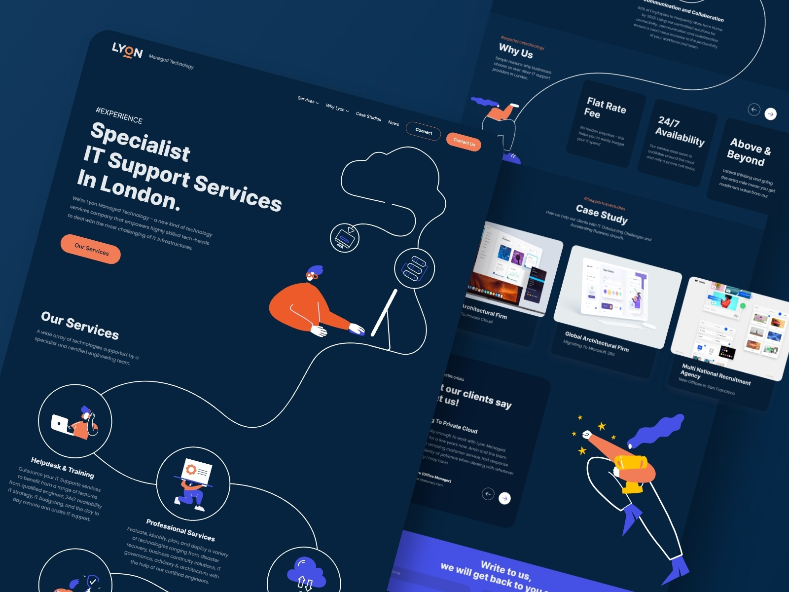 Custom Website Designed for b2b tech company Lyon by Leo9 Studio 