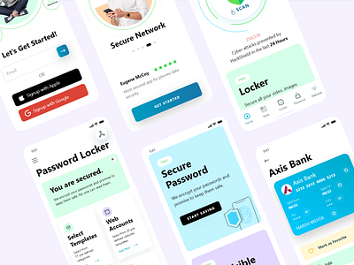 UI UX App Design for High-End Phone Security app app design application design colorful custom minimal mobile mobile app mobile design mobile ui screens security security app technology ui design ui ux user experience user interface ux design vibrant