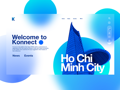 Konnect Homepage UI design application application design branding branding concept branding identity concept connect creative hightech illustraion innovation internal intranet network products technology typography ui design visual website