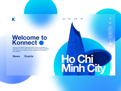 Konnect Homepage UI design