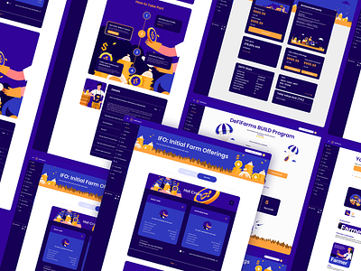 DeFi Farm Platform application application design bitcoin branding concept branding design design fintech hightech illustration logo typography uiuxdesign