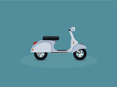 Scooter (free vector) download flat free freebie illustration illustrator scooter vector vespa