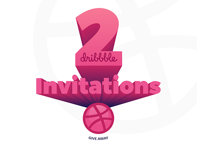 Two Dribbble Invites away draft dribbble give giveaway invitation invite invites play player