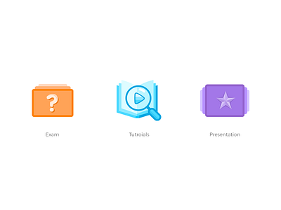 Educational Icons education exam flat icons presentation tutorial