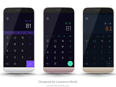 Daily UI: Day Four - Calculator