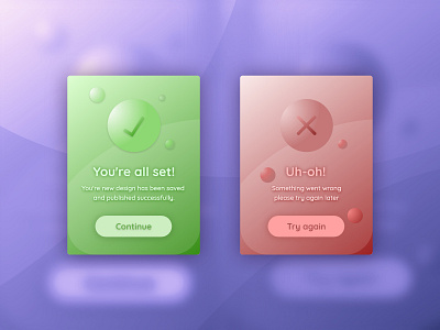 Daily UI: Day Eleven - Error/Success Messages