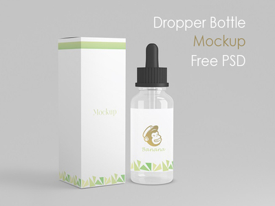 Download Free Dropper Bottle Mockup By Hokagata On Dribbble PSD Mockup Templates