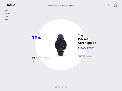 TIMEX E-Commerce Website app design branding design illustration logo product design ui uidesign ux uxui