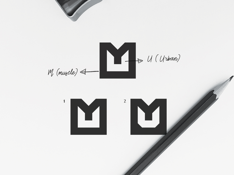 U M Urban Muscle Negative Space Logo By Navran Designs On Dribbble