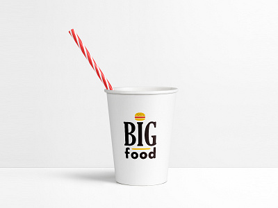 Big food | Logo design burger burger logo cup design food design food logo logo logo design logodesign logotype