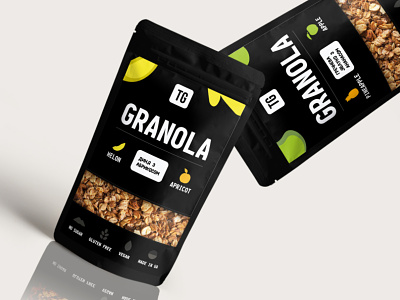 Granola TG | Package design, logo design black branding breakfast food design granola graphic graphic design healthy healthyfood logodesign muesli natural oatmeal pack package design packaging