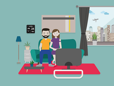 Illustrations for a London based letting agency