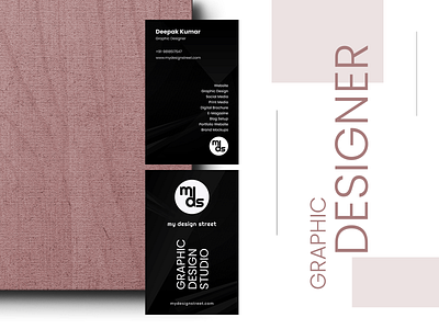 MDS Business Card - Graphic Design Studio branding business card graphic design mockups