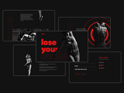 Belt For Weight Loss | Promo Page grahic design illustration promo promotional design sales page ui ux web weight loss