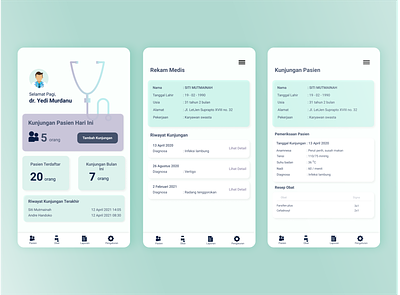 Medical Record App - Personal Clinic design doctor health medical medicalrecord