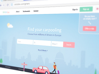 BlaBlaCar Redesign Website WIP