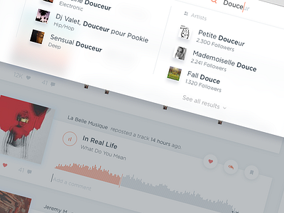 Search Page - SoundCloud Redesign