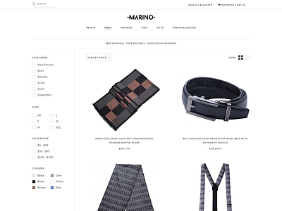 Full E Commerce Website (Homepage + Product + Catalog) by Guillaume ...