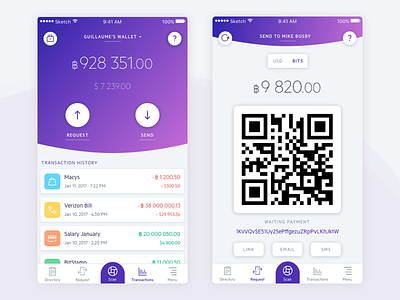 Payment app app. payment banking clean icons light money scan tabbar ui ux. qr code