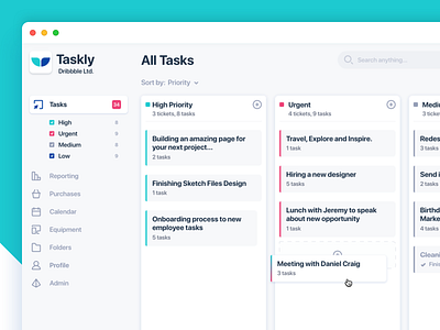 Simple Dashboard - Task Manager