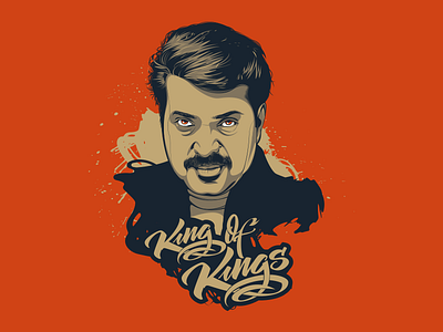 Mammooty illustration mammootty portrait