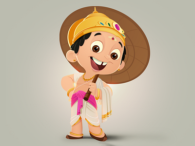 Maveli character design illustration