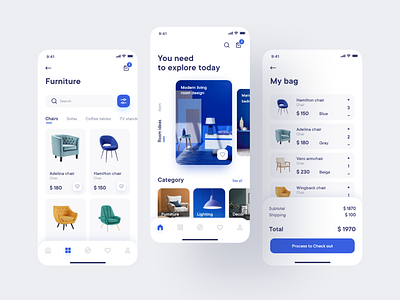 Newhome - Furniture E-commerce App Design