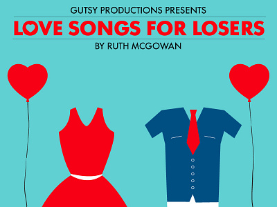 Love Song for Losers flyer illustration leaflet poster vector