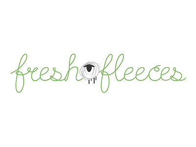 Freshfleece branding design identity logo sheep