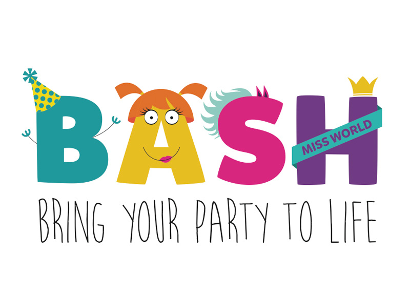 Dribblebash2 kids children logo branding design bash monsters fun