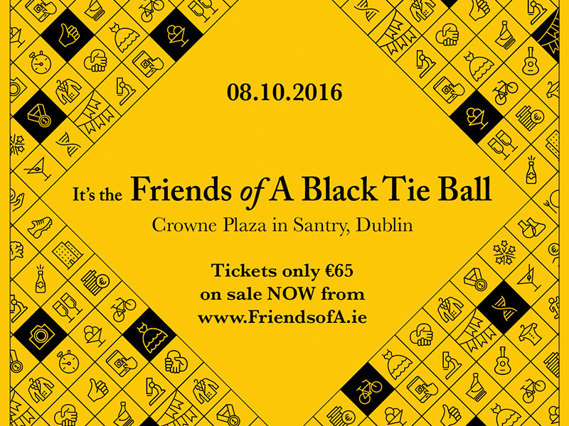 Friends Of A Ball 2016 illustration typography material promotional poster leaflet flyer design
