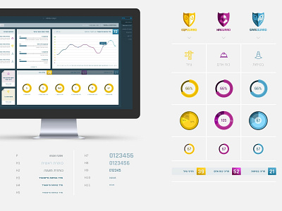 Safeguard's Dashboard & Elements branding dashboard ui design typography ui