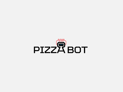 Pizza Bot Logo branding logo logo design logos pizza pizza logo pizzeria robot robotic