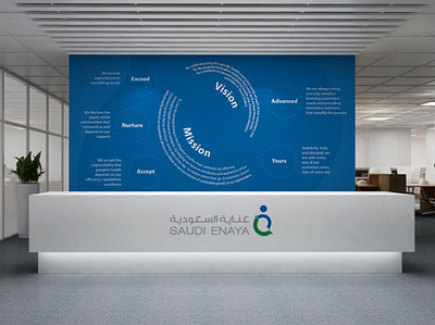 Saudi Enaya Office Branding branding branding concept office branding office design saudi saudi enaya