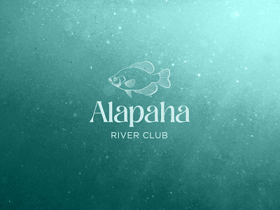 Alpaha River Club Fish Logo aqua blue branding fish logo logo design marine teal turqoise