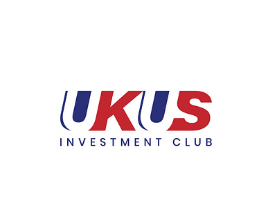 UKUS investment club logo branding bussines card creative illustrator lettering logo minimal monogram logo photoshop unique logo