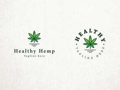 CBD logo branding cannabis creative heap illustrator logo design minimal unique logo vintage logo