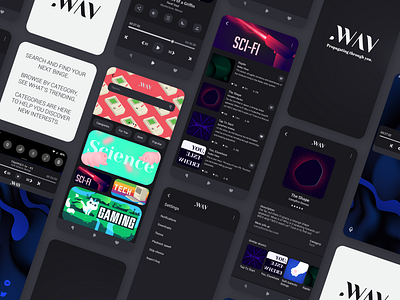 .WAV Dark Mode 1 app black design icon illustration logo typography ui ux vector