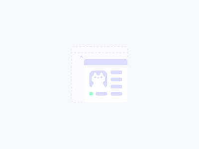 Digital Bits- Resize cat design illustration light blue ui vector white