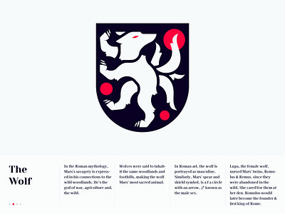 Mars- Coat Of Arms- The Wolf design graphic design space ui ux vector